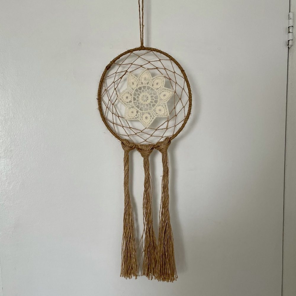 Crochet & Burlap Dream Catcher